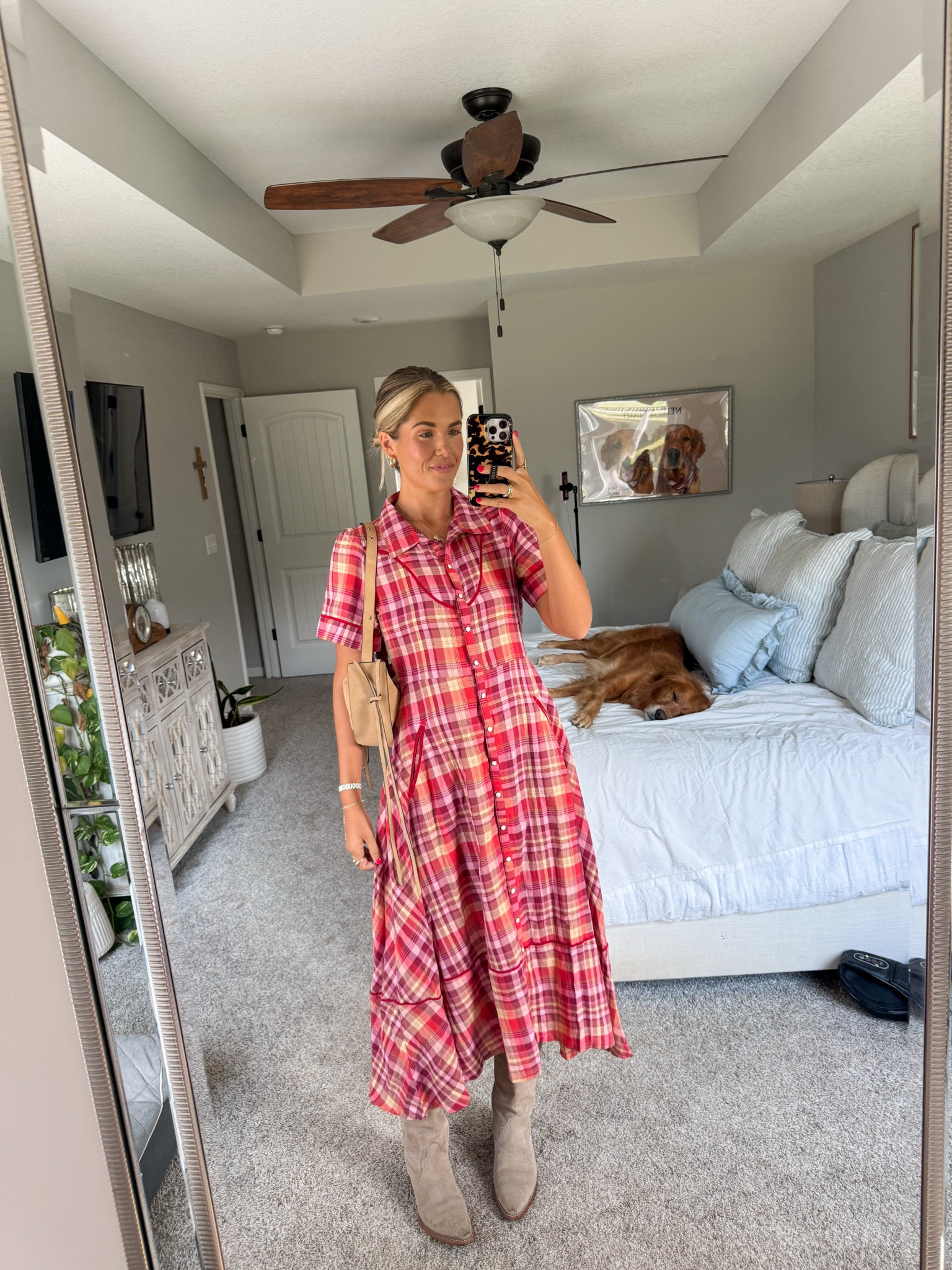 size down in dress! size down half size in boots (can use code KIRA10 on first time purchases) 

#LTKStyleTip #LTKFindsUnder50 #LTKSeasonal