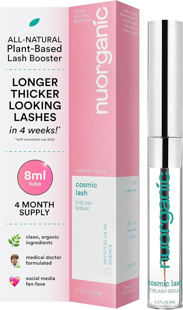 Cosmic Lash Serum Without Prostaglandins | Eyelash Growth Serum for Thicker, Longer, More Defined... | Amazon (US)