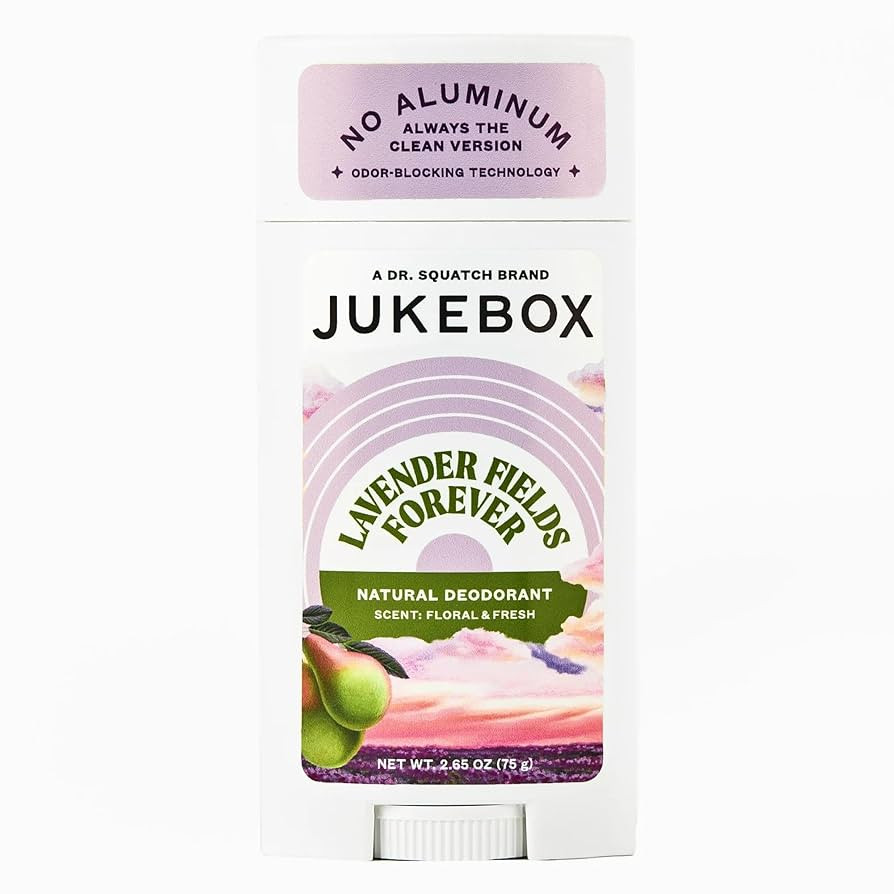 JUKEBOX Natural Deodorant for Women–Lavender Fields Forever Scent–Aluminum-Free, No Baking So... | Amazon (US)