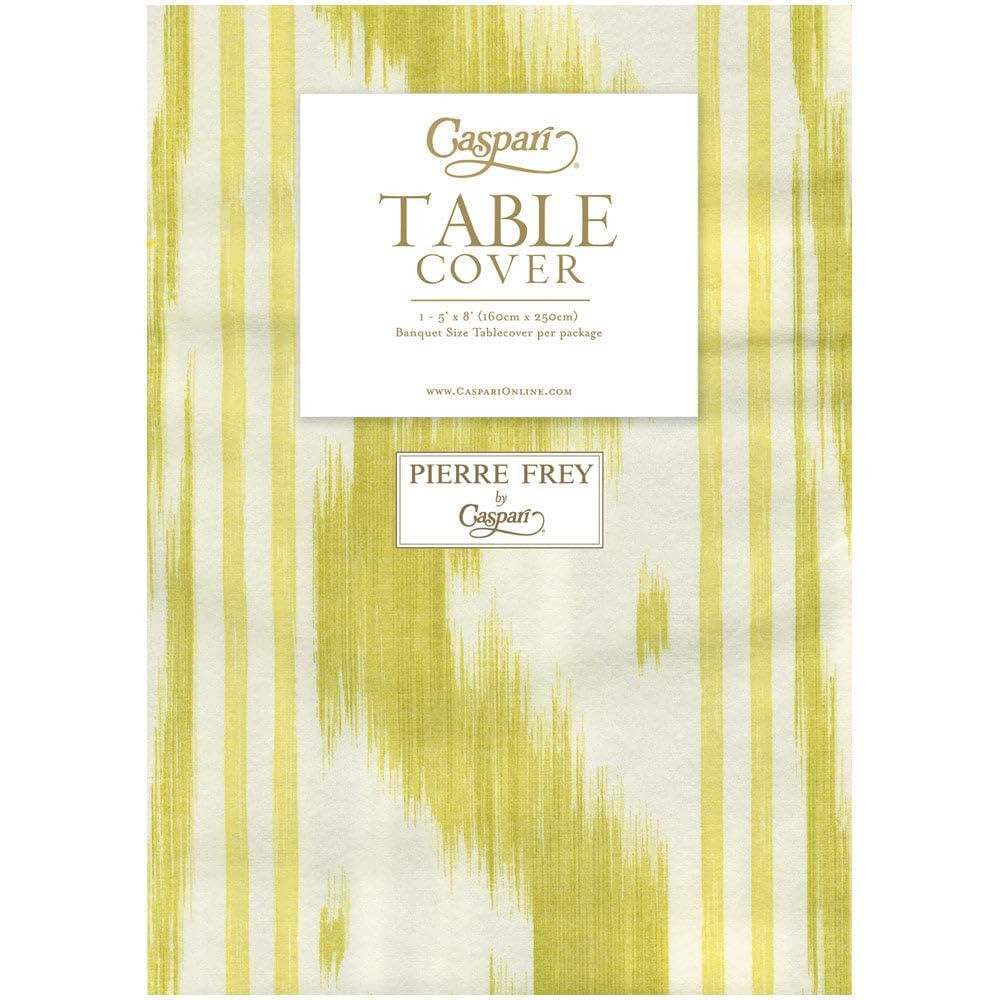 Caspari Toile De Nantes Yellow Paper Linen Table Cover – 96" x 60" Rectangular Disposable Table... | Amazon (US)
