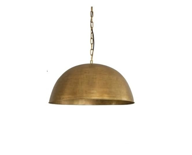 Hammered Brass Dome Pendant Light, Antique Pendant Light Brass Lampshade Ceiling Light Kitchen Is... | Amazon (US)