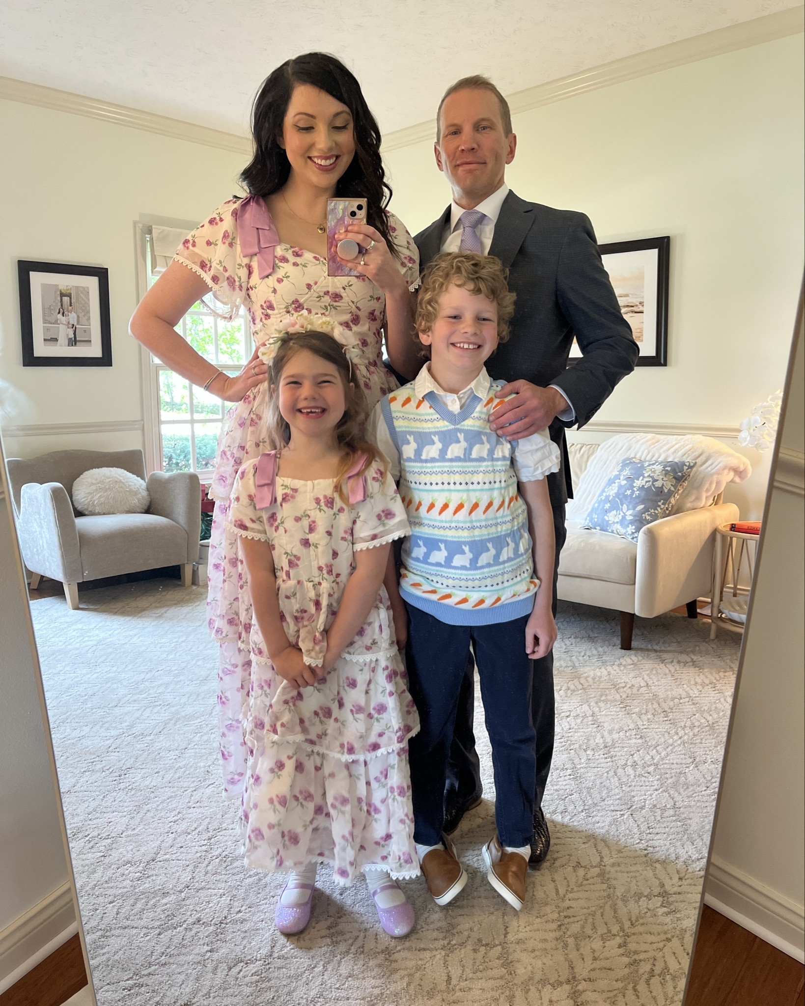 My favorite little bunnies 🐰🥕 I will never get over H’s sweater (and matching socks!!) and I pray he never outgrows them 🩷 Happy Easter!! 

#LTKSaleAlert #LTKKids #LTKFamily
