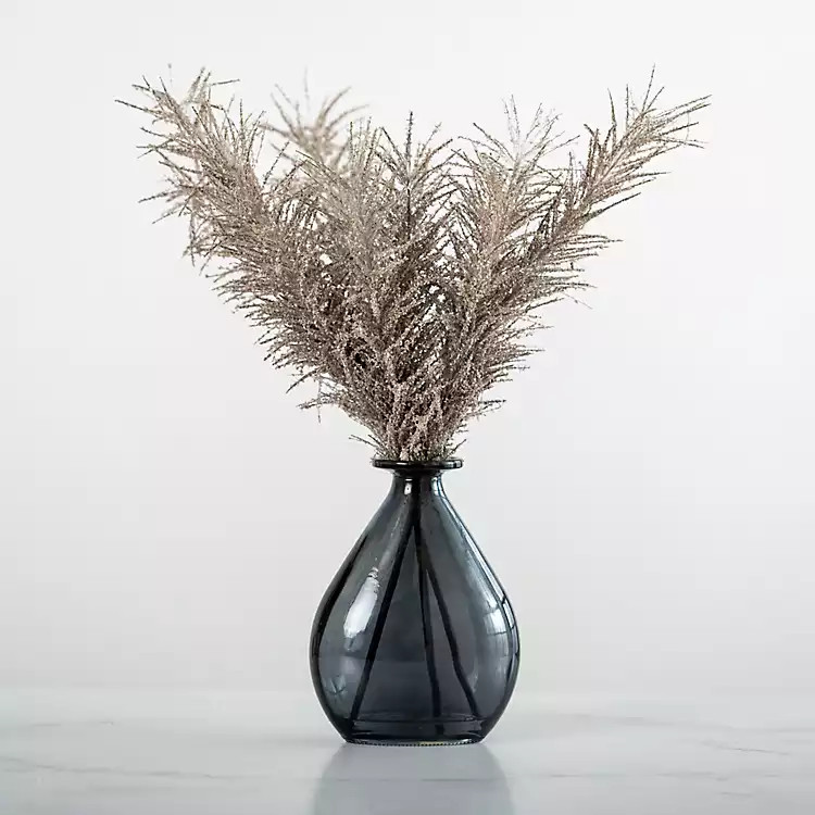 Gray Pampas Arrangement in Teardrop Vase | Kirkland's Home