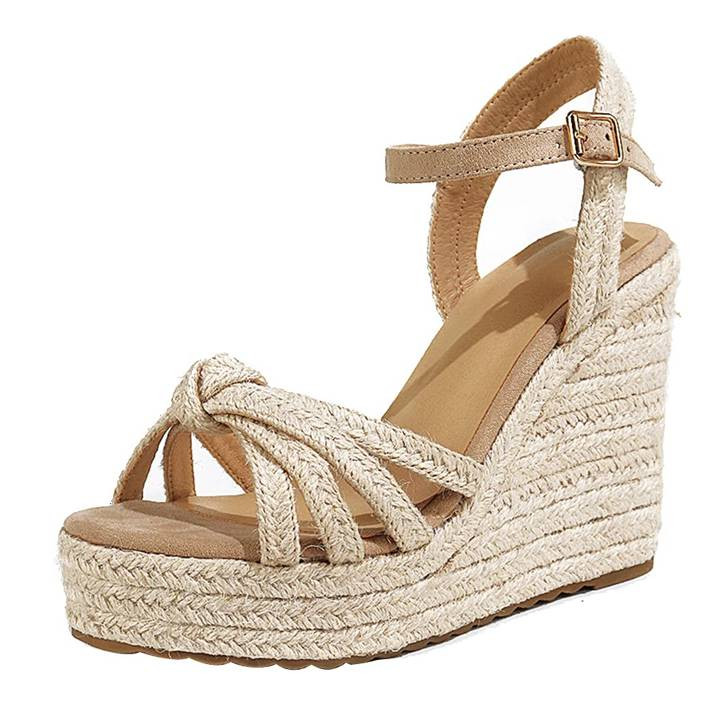 Femflame platform wedges sandals for women summer Espadrille heeled shoes Ankle Strap women sanda... | Walmart (US)