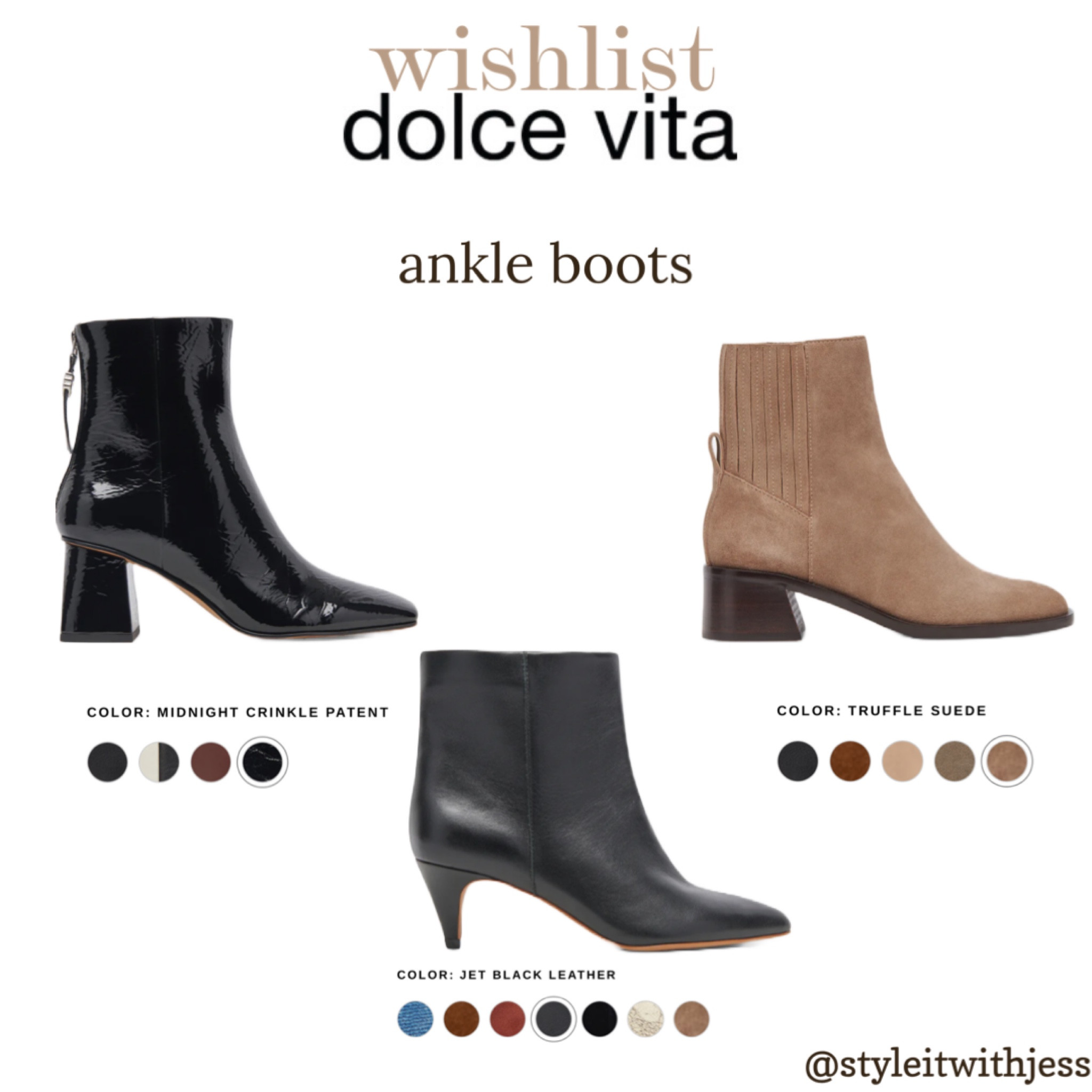 Dolce vita cheap patent booties