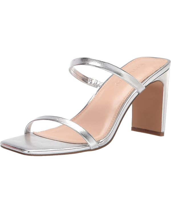 The Drop Women's Avery Square Toe Two Strap High Heeled Sandal | Amazon (US)