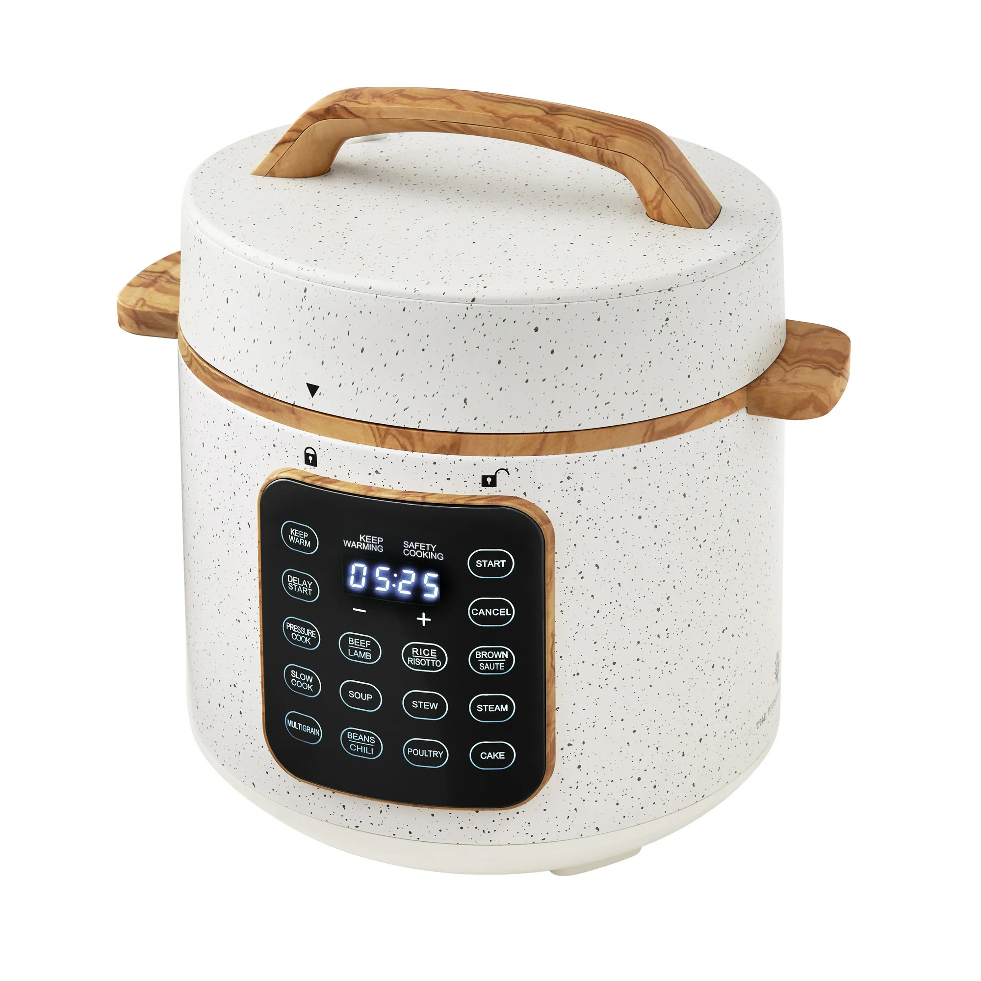 The Pioneer Woman Linen Speckle 6-Quart Pressure Cooker with Touch Control Display | Walmart (US)