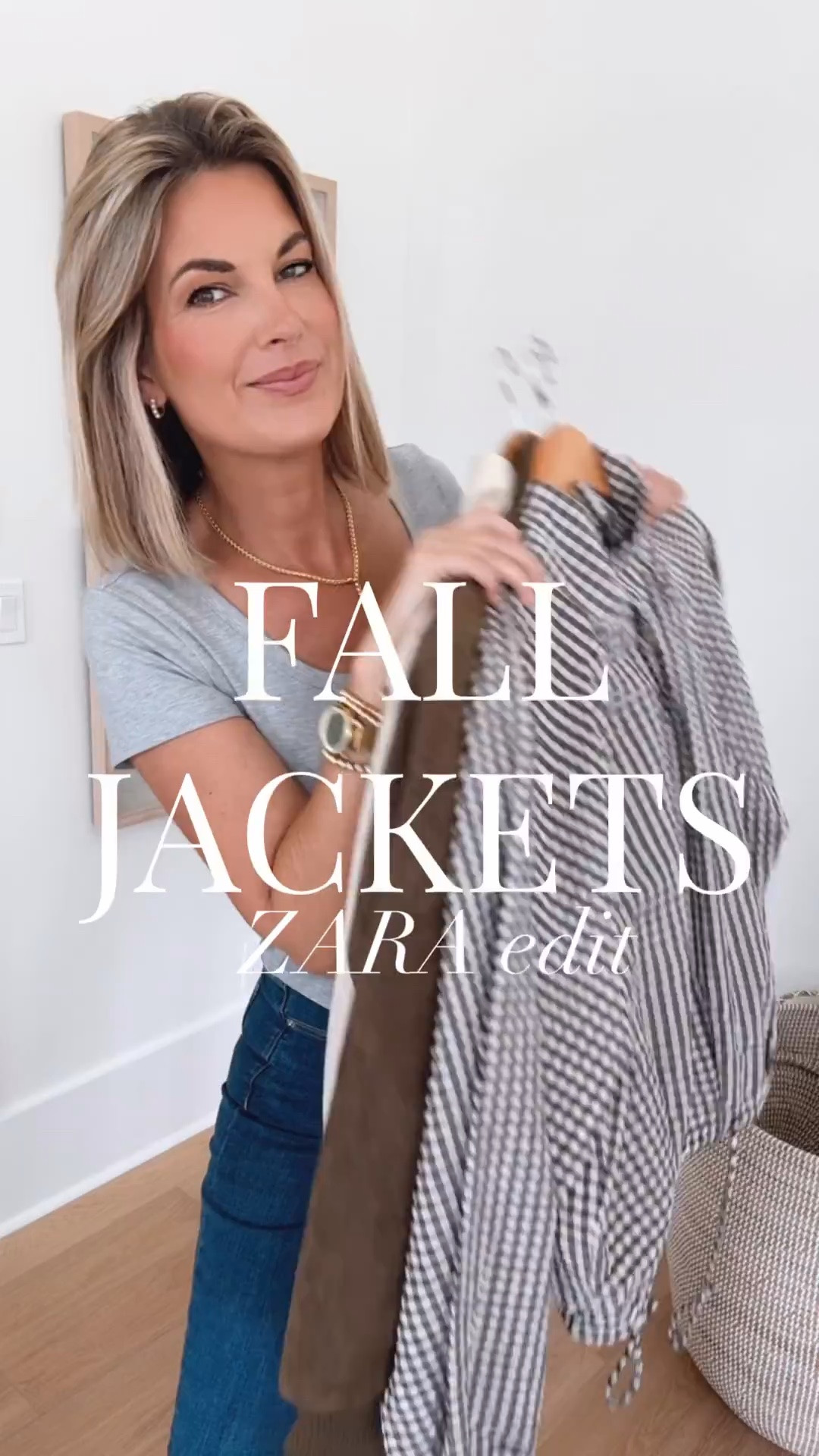 Fall jackets! Zara edit. I am in size small in all 3. I am 5’11” wearing 6 tall in the spanx jeans (use code EXTRA30 starting 9/2 for a discount off the sale price), size 27 in the green jeans (use code PINTERESTING15 for 15% off the green jeans) and 27 tall in the white jeans.

#LTKSaleAlert #LTKOver40 #LTKTall