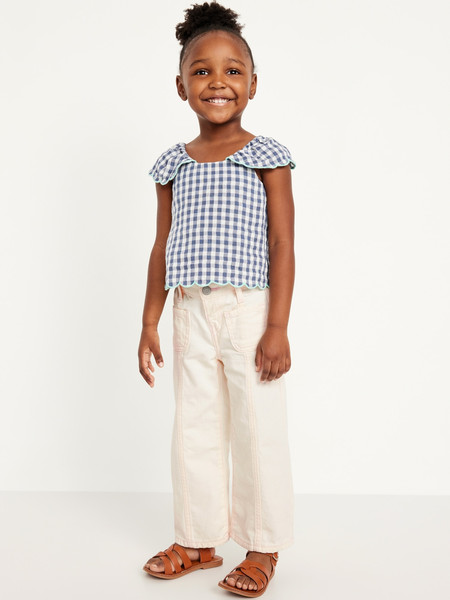 High-Waisted Baggy Mariner Wide-Leg Jeans for Toddler Girls | Old Navy (US)