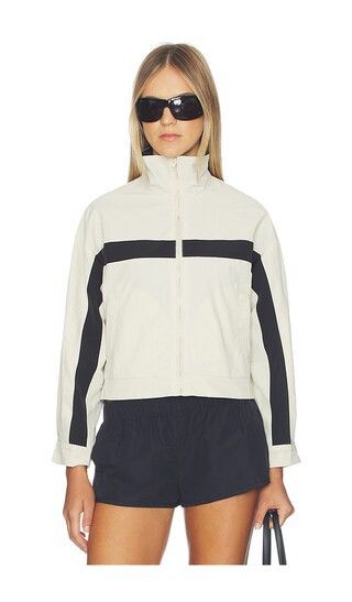 LIONESS Essential Windbreaker in Beige. - size L | Revolve Clothing (Global)