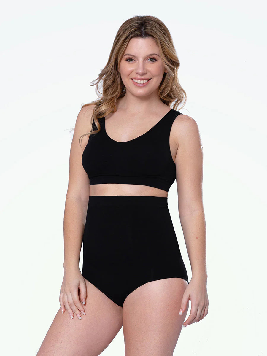 Shapermint Essentials High-Waisted Brief Shapewear Black S | Shapermint
