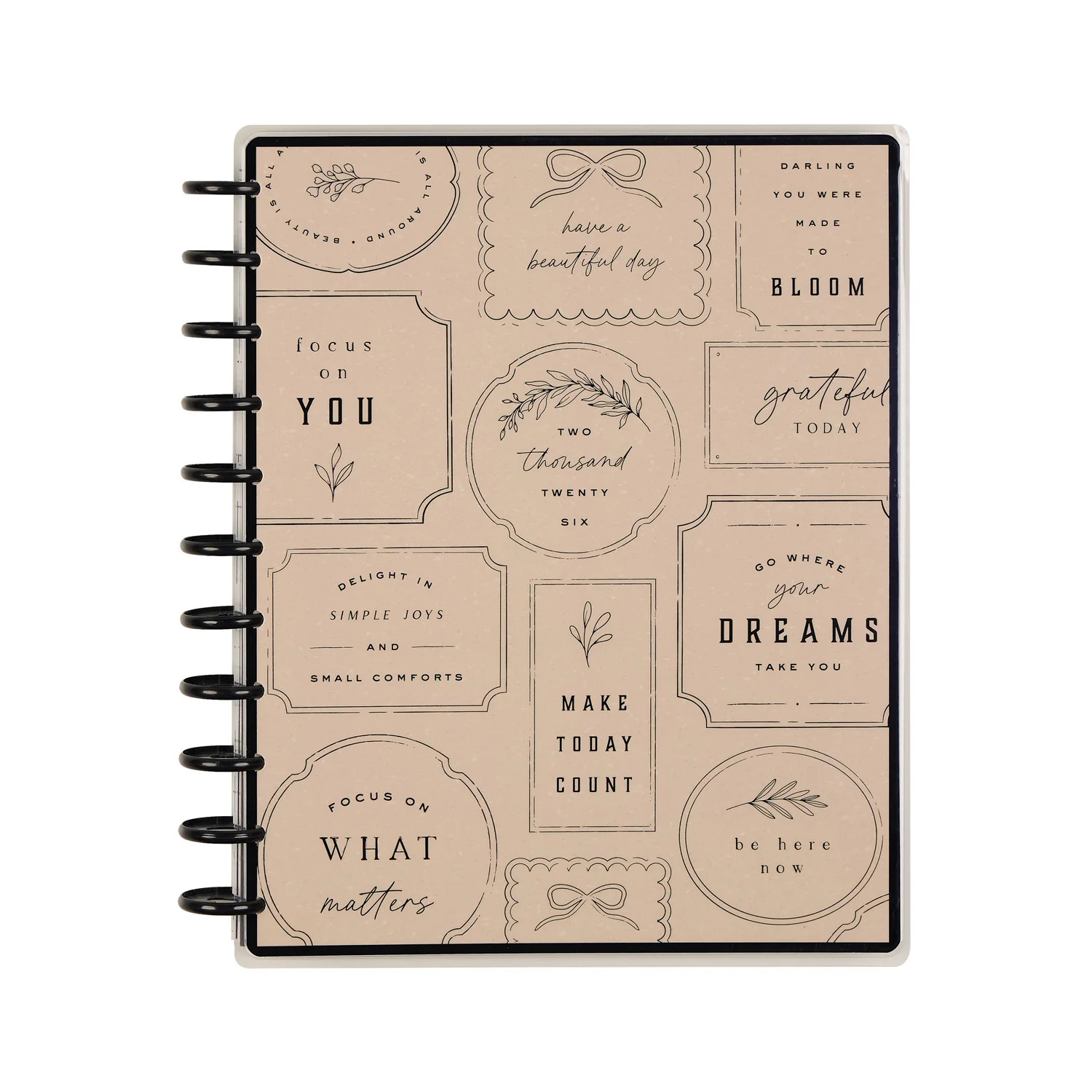 2026 Heritage Charm Customizable Planner - Big Dashboard Layout - 12 Months | Happy Planner