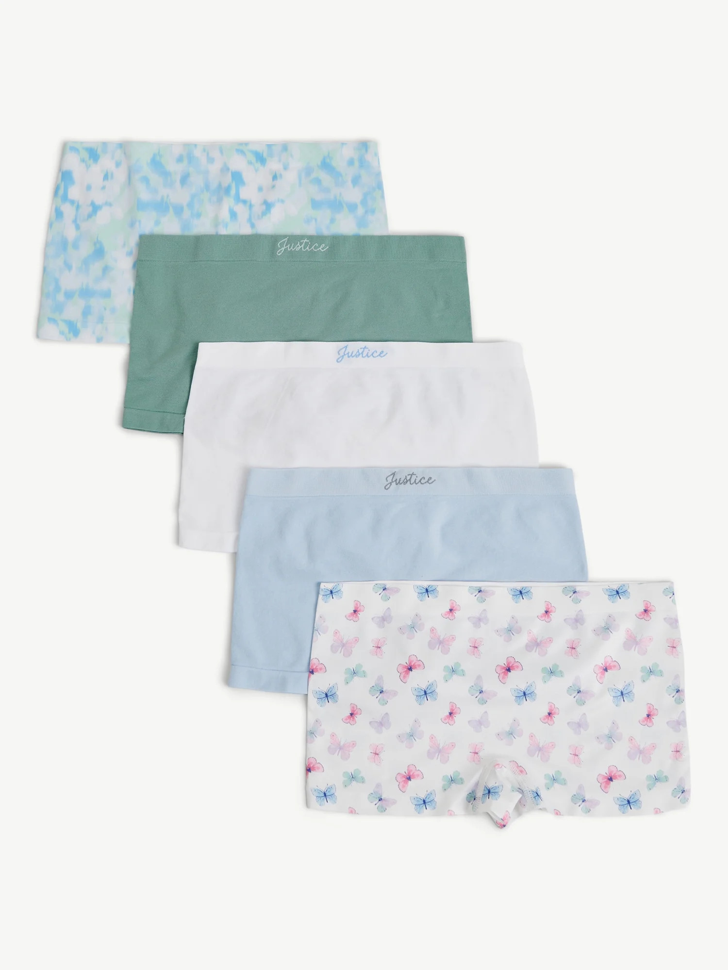 Justice Girls Seamless Shortie Undies, 5-Pack, Sizes 6-16 | Walmart (US)
