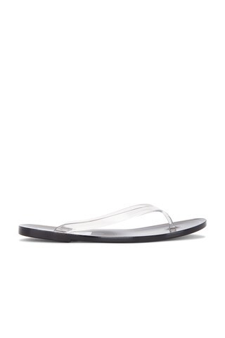 Christopher Esber Jo Flip Flop in Black & Clear - Neutral. Size 36 (also in ). | FWRD 