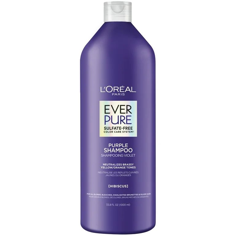 L'Oreal Paris EverPure Sulfate Free Purple Shampoo for Colored Hair, 33.8 fl. oz. | Walmart (US)