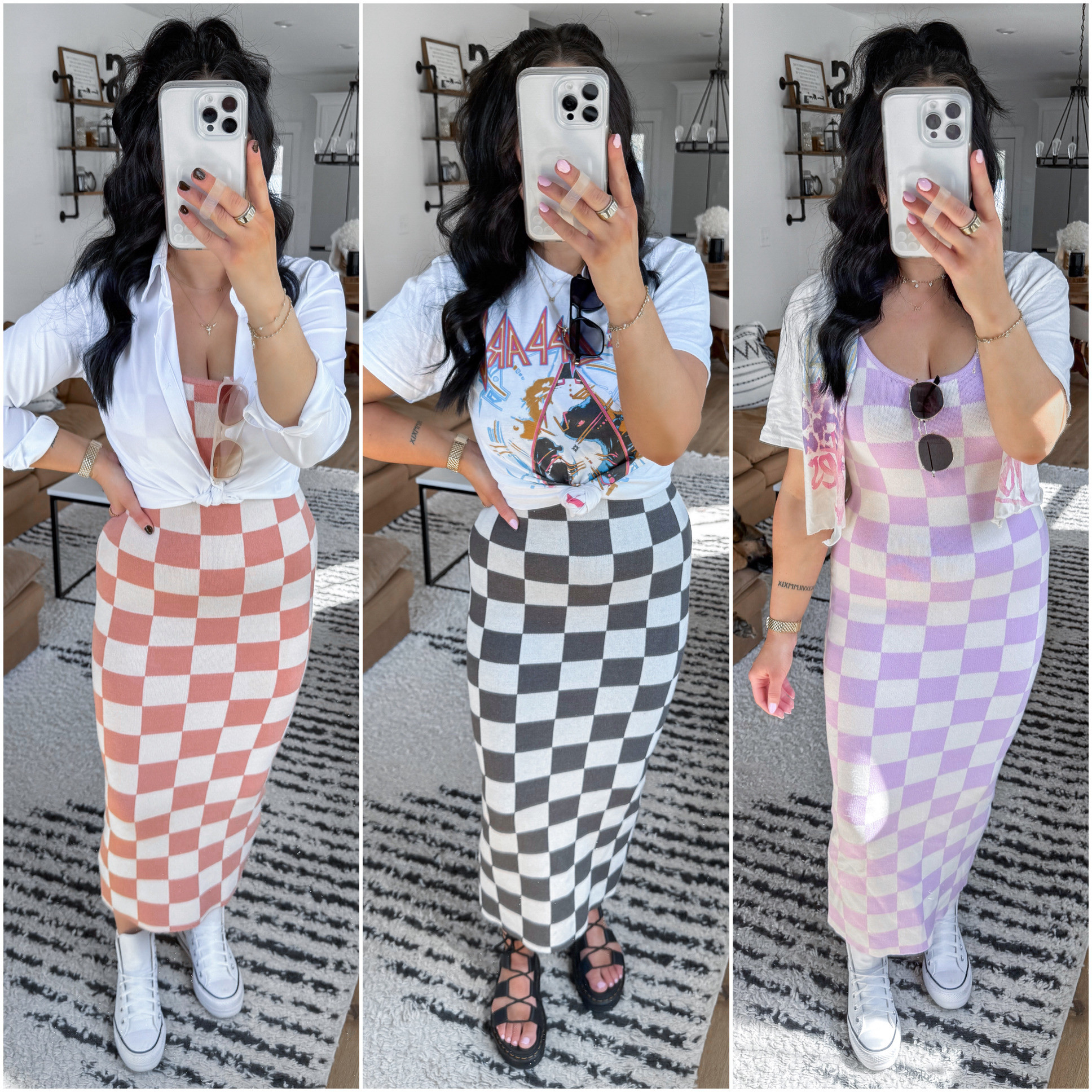 Every time I share this checkered dress it sells out! The quality is incredible (thick knit material) & would also be bump friendly! 

*They grey dress option keeps coming in and out of stock, so if you don't see it online it is currently unavailable! 

 

 #LTKFindsUnder50 #LTKFindsUnder100