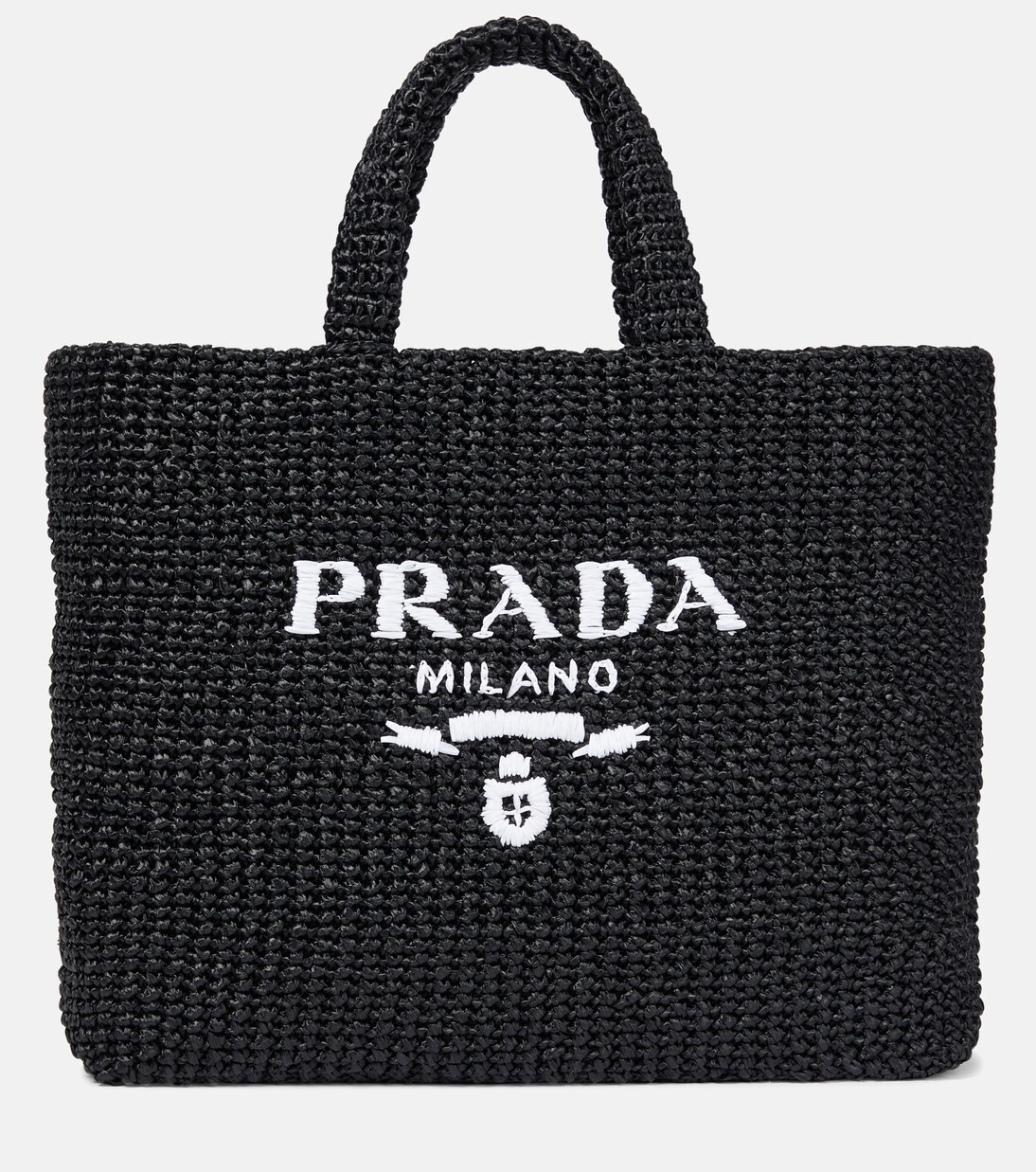 Logo raffia-effect shopper | Mytheresa (INTL)