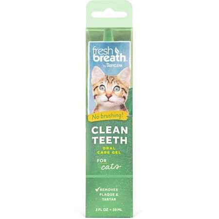 Fresh Breath Clean Teeth Oral Care Gel for Cats, 2oz, Fresh minty breath By Tropiclean | Walmart (US)