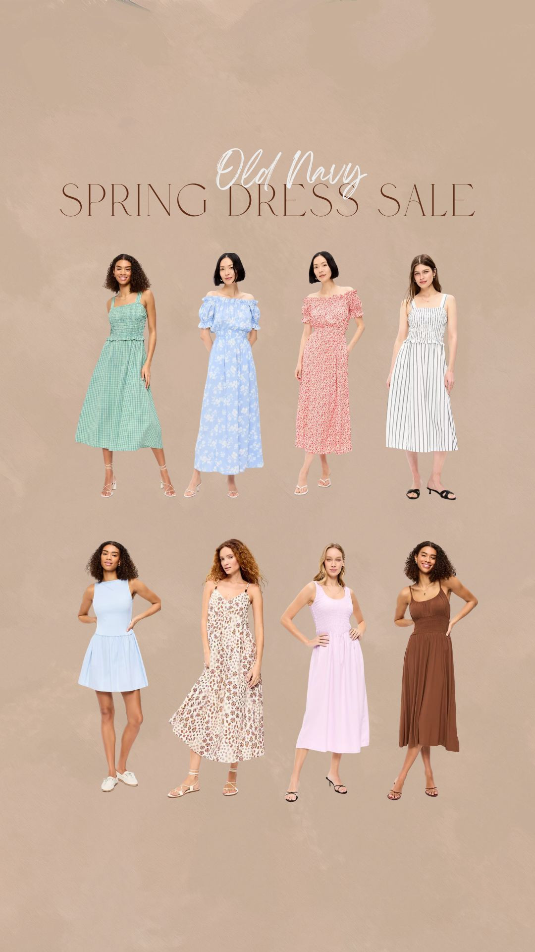 Old Navy spring dress sale. All these dresses are under $25 !! 

 #LTKSeasonal #LTKSaleAlert