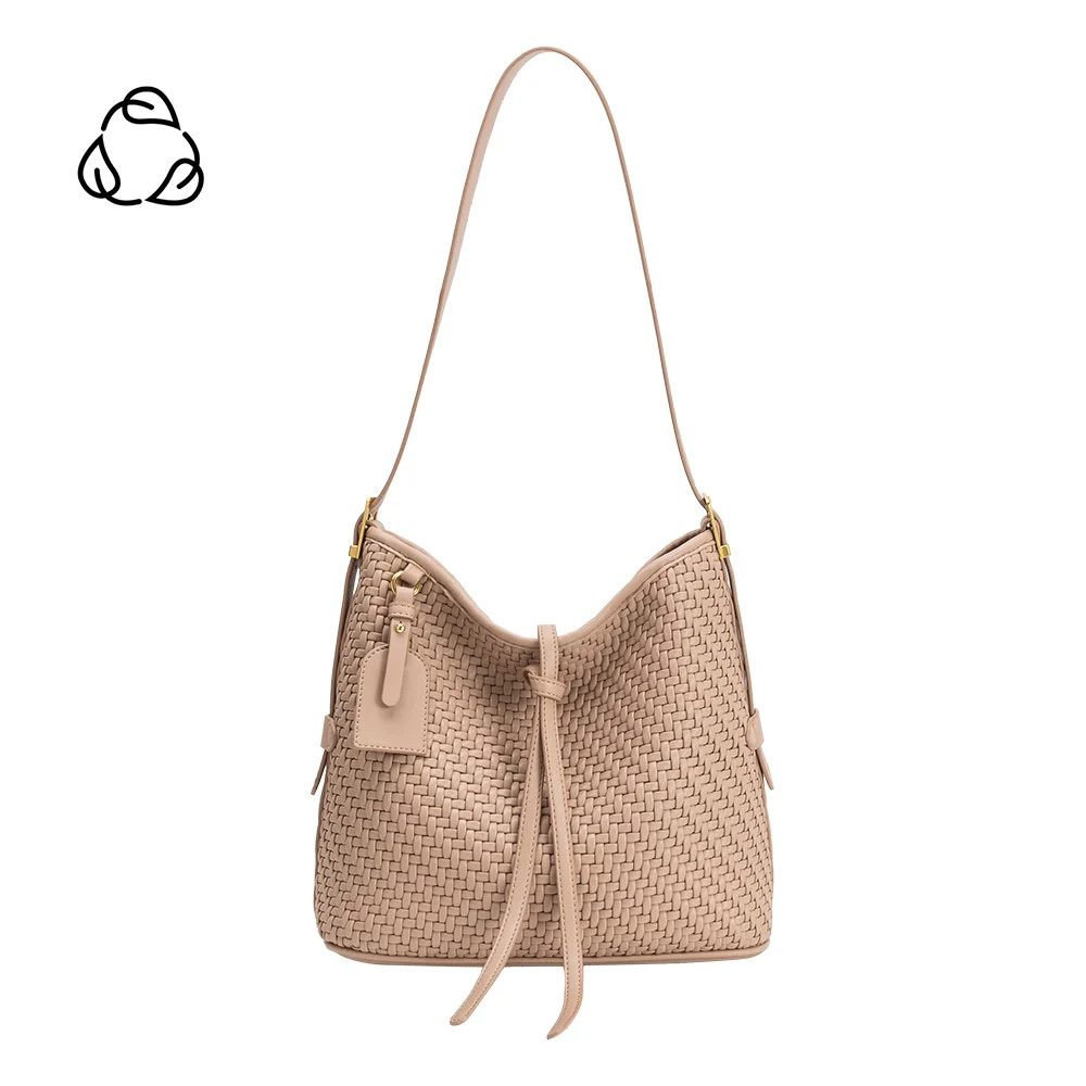 Thalia Biscuit Recycled Vegan Leather Tote Bag | Melie Bianco