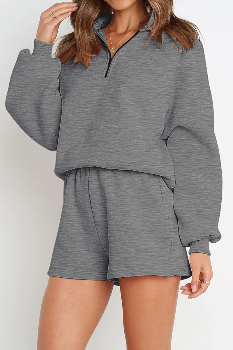 AUTOMET Women's Oversized 2 Piece Lounge Sets Fall Outfits 2023 Long Sleeve Cozy Casual Pajamas s... | Amazon (US)