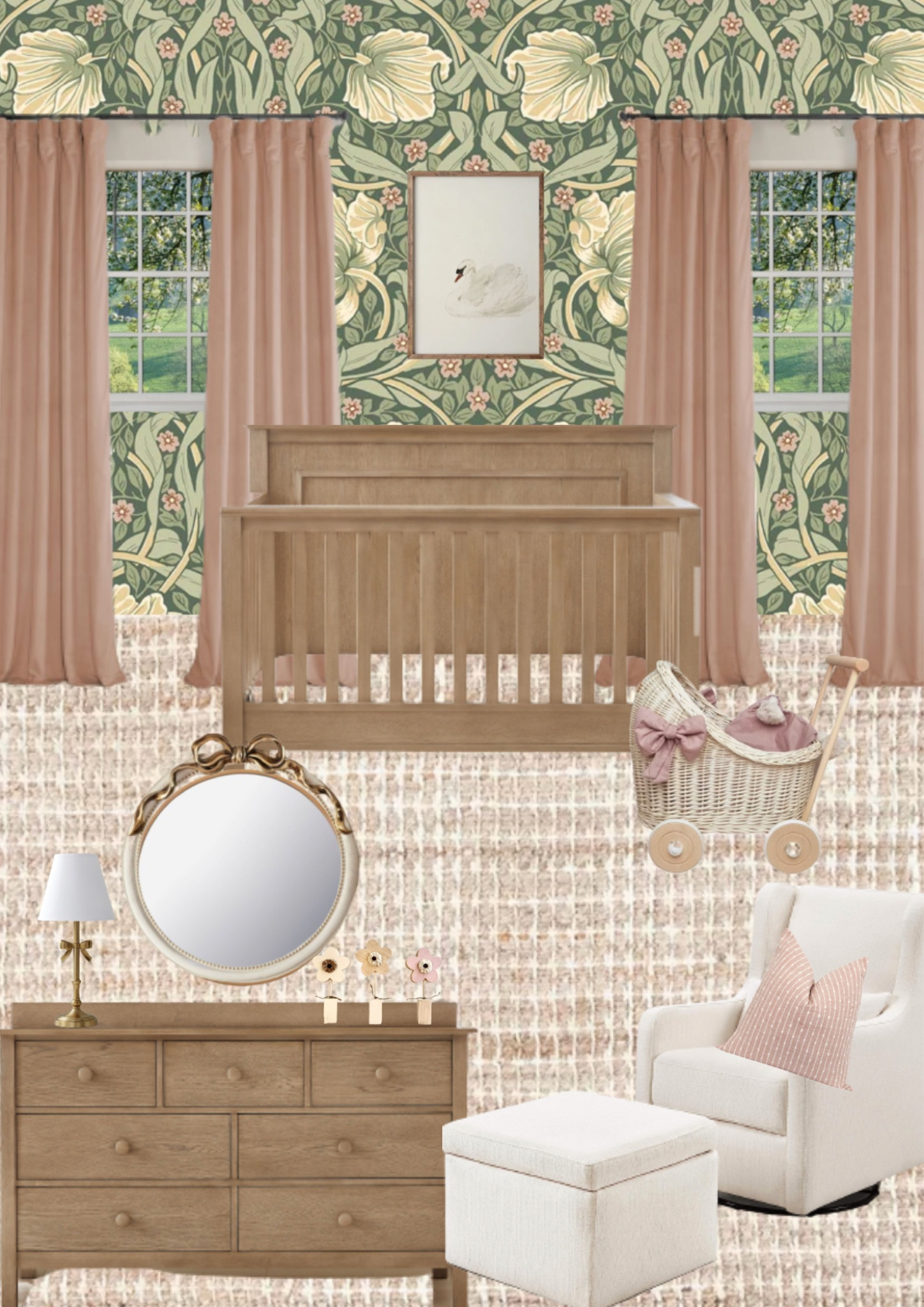 Girl nursery | Nursery | Baby Nursery | Newborn | Brown wood crib | Sophisticated nursery | Elegant nursery

#LTKkids #LTKbump #LTKbaby