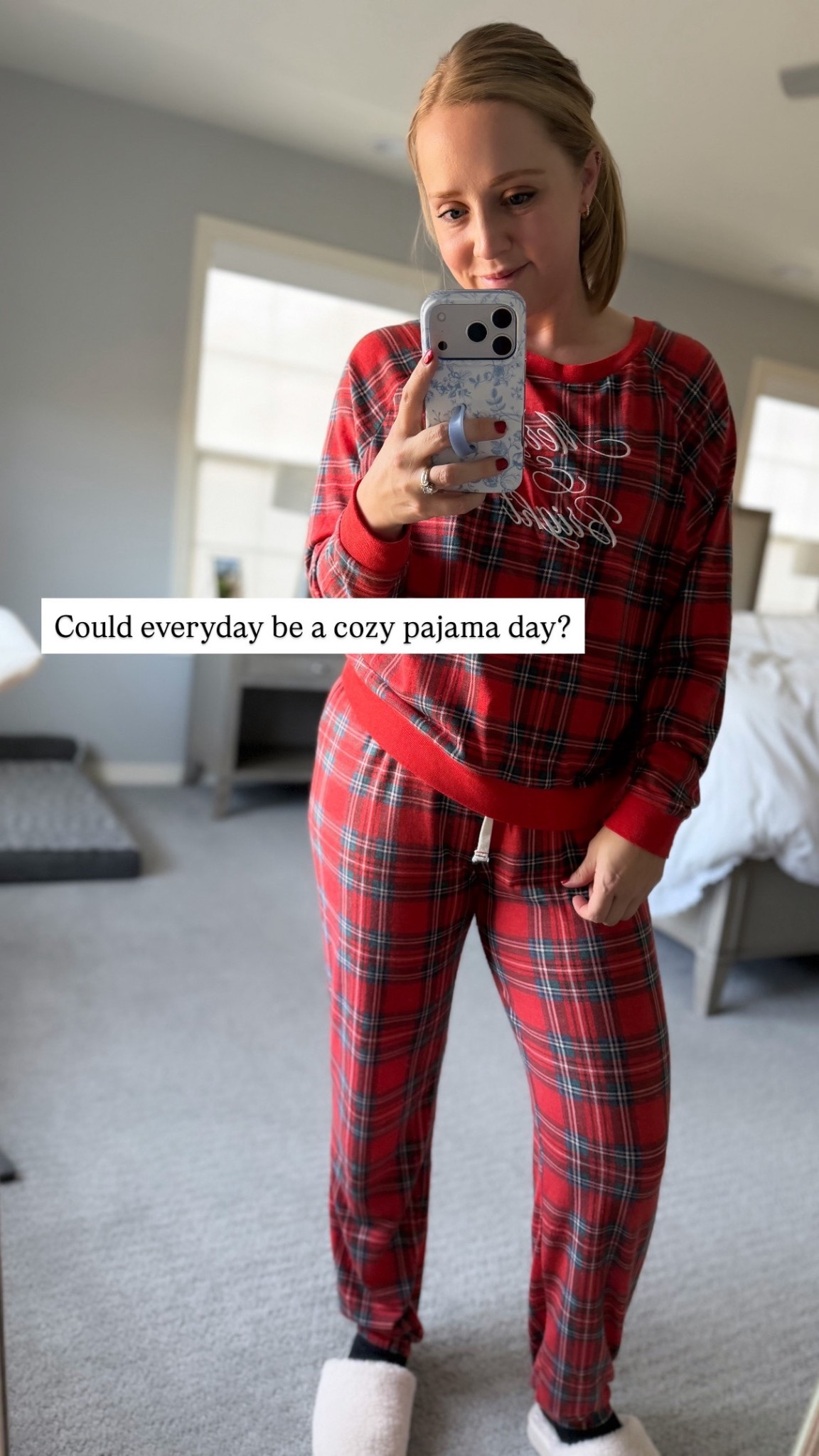 Cozy pajamas that come in so many colors besides just Christmas print! Wearing my true size small. 

Winter outfit, pajamas, holiday pajamas, women’s pajamas. 

#LTKPetite #LTKootd #LTKFindsUnder100