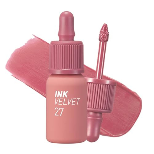 Peripera Ink the Velvet Lip Tint - High Pigment Color, Longwear, Weightless, Not Animal Tested, Gluten-Free, Paraben-Free (027 STRAWBERRY NUDE) | Amazon (US)