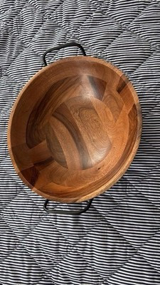 Threshold Large 13’’ Wooden Serving Bowl With Handles New In Box | eBay US