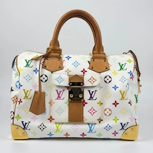 Louis Vuitton Takashi Murakami Multicolor Speedy 30 Monogram Blanc M92643 | eBay | eBay US