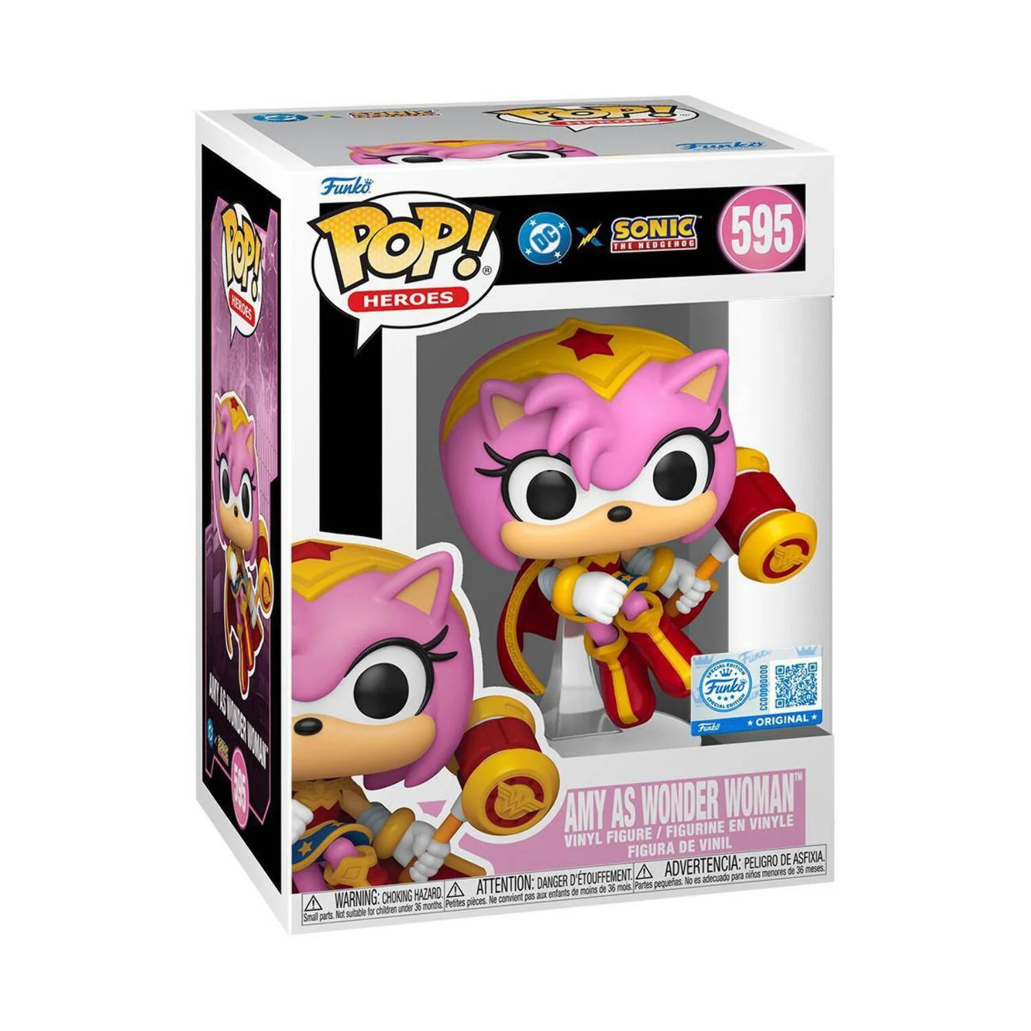 Funko POP! Heroes: DC x Sonic #595 Amy as Wonder Woman & Protector | Walmart (US)
