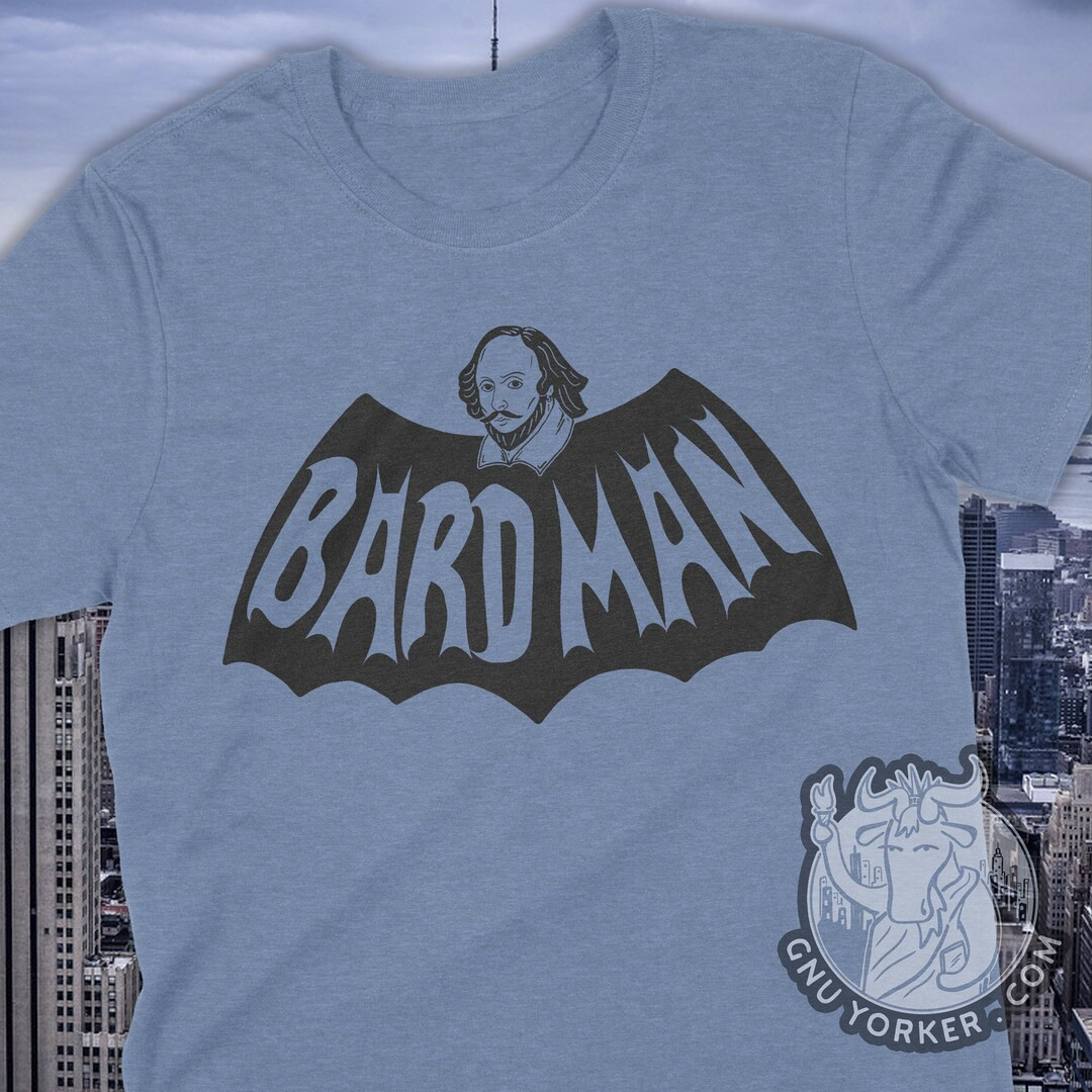 Bardman Funny Shakespeare Shirt hand Printed // Hand Drawn // Original Design - Etsy | Etsy (US)
