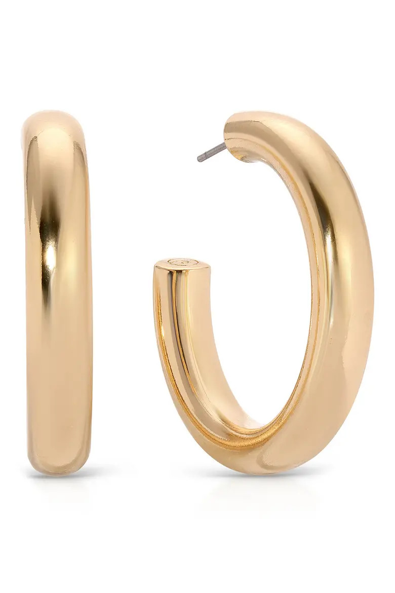 Medium Thick Classic Hoop Earrings (Women) | Nordstrom | Nordstrom