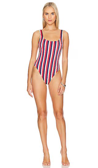 The Ribbed One Piece in Americana Stripe | Revolve Clothing (Global)