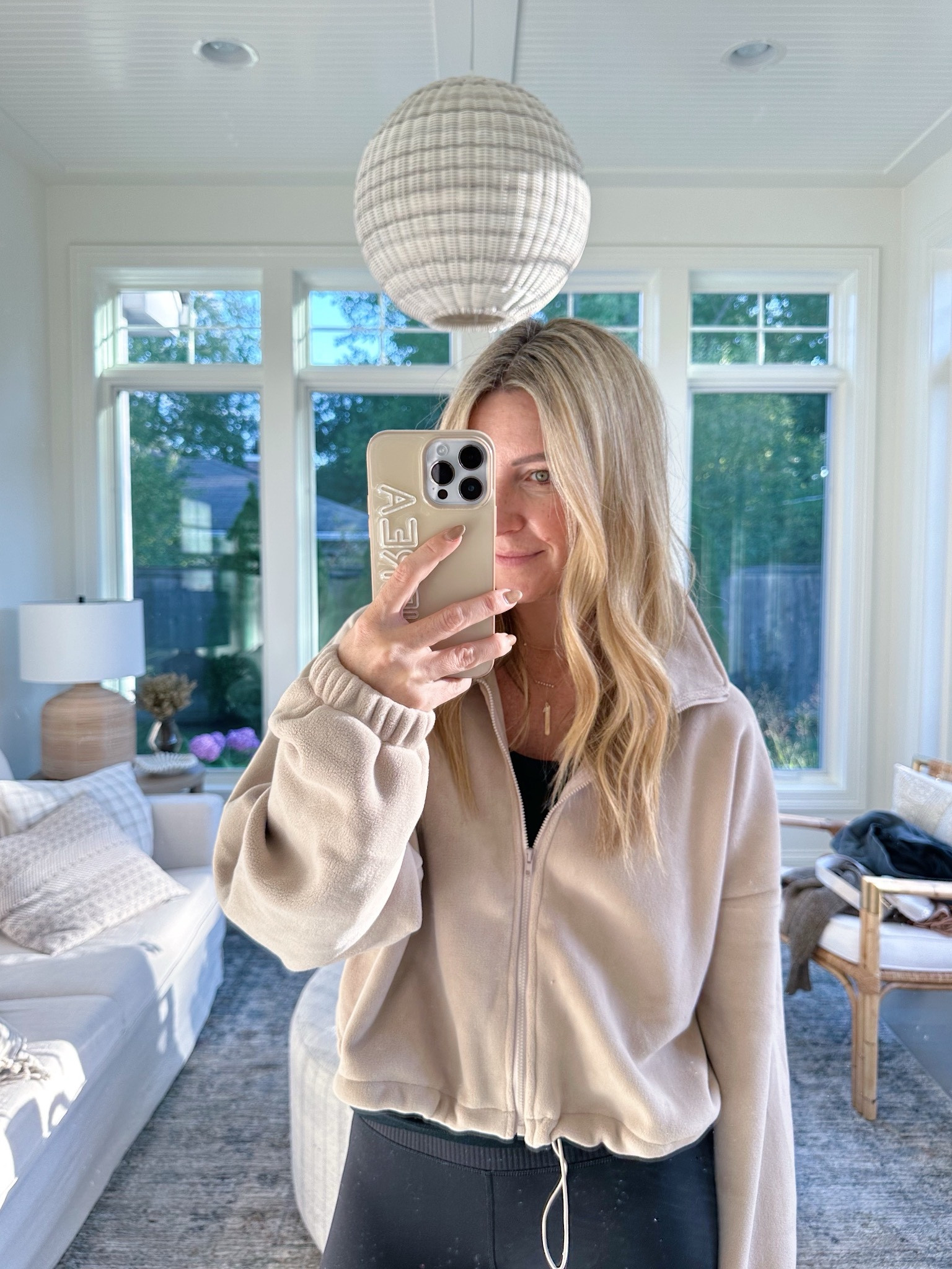 Amazon fashion find! Wearing a size small in khaki! Love this cute fleece cropped jacket! 

#LTKover40 #LTKfindsunder50 #LTKstyletip