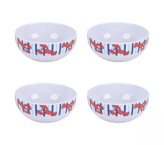 Temp-tations Seasonal Set of (4) 18-oz Melamine Bowls - QVC.com | QVC
