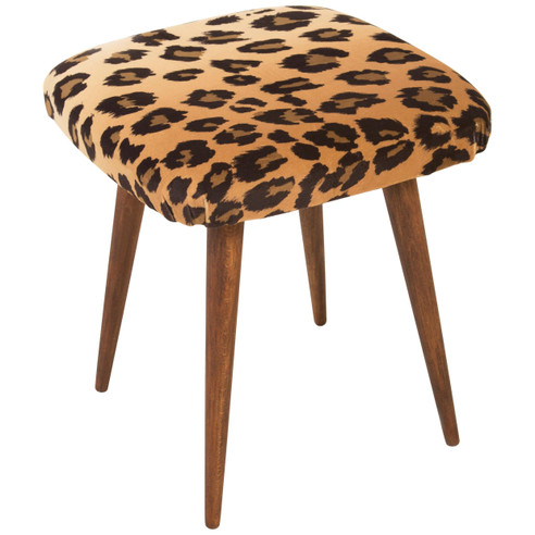 Leopard Vintage Stool, 1960s