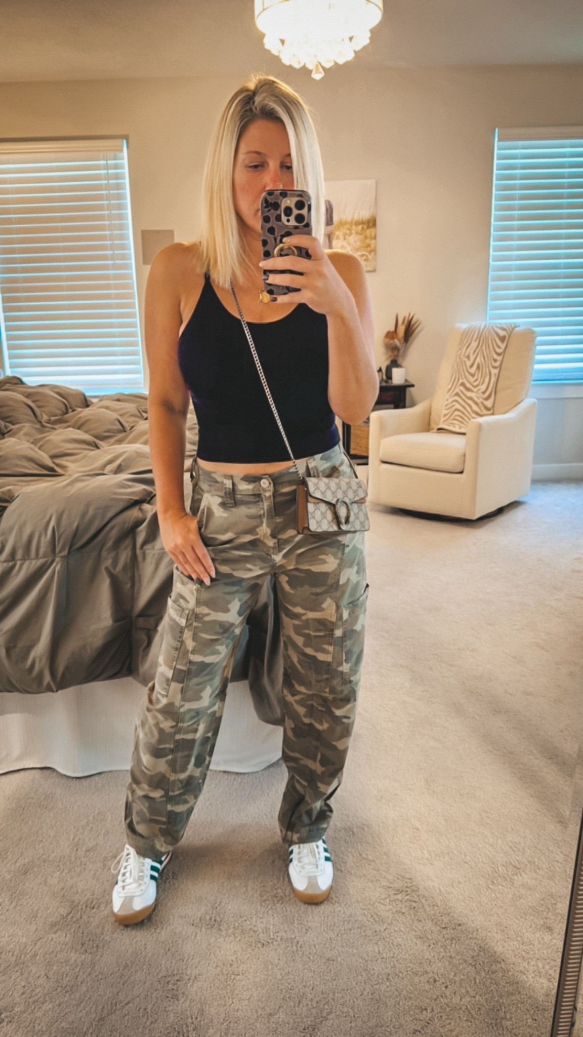 Loving these camo barrel pants on sale! Under $30

Camo pants: size 00R
Gold Hinge top: small
Adidas italia shoes: size 6

#LTKSeasonal #LTKSaleAlert #LTKStyleTip