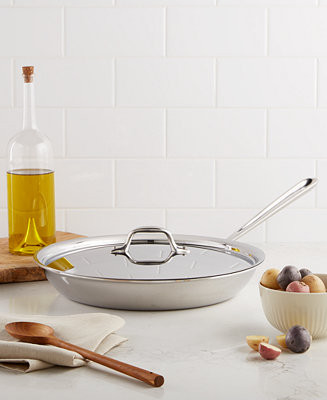 All-Clad Stainless Steel 12" Covered Fry Pan - Macy's | Macy's