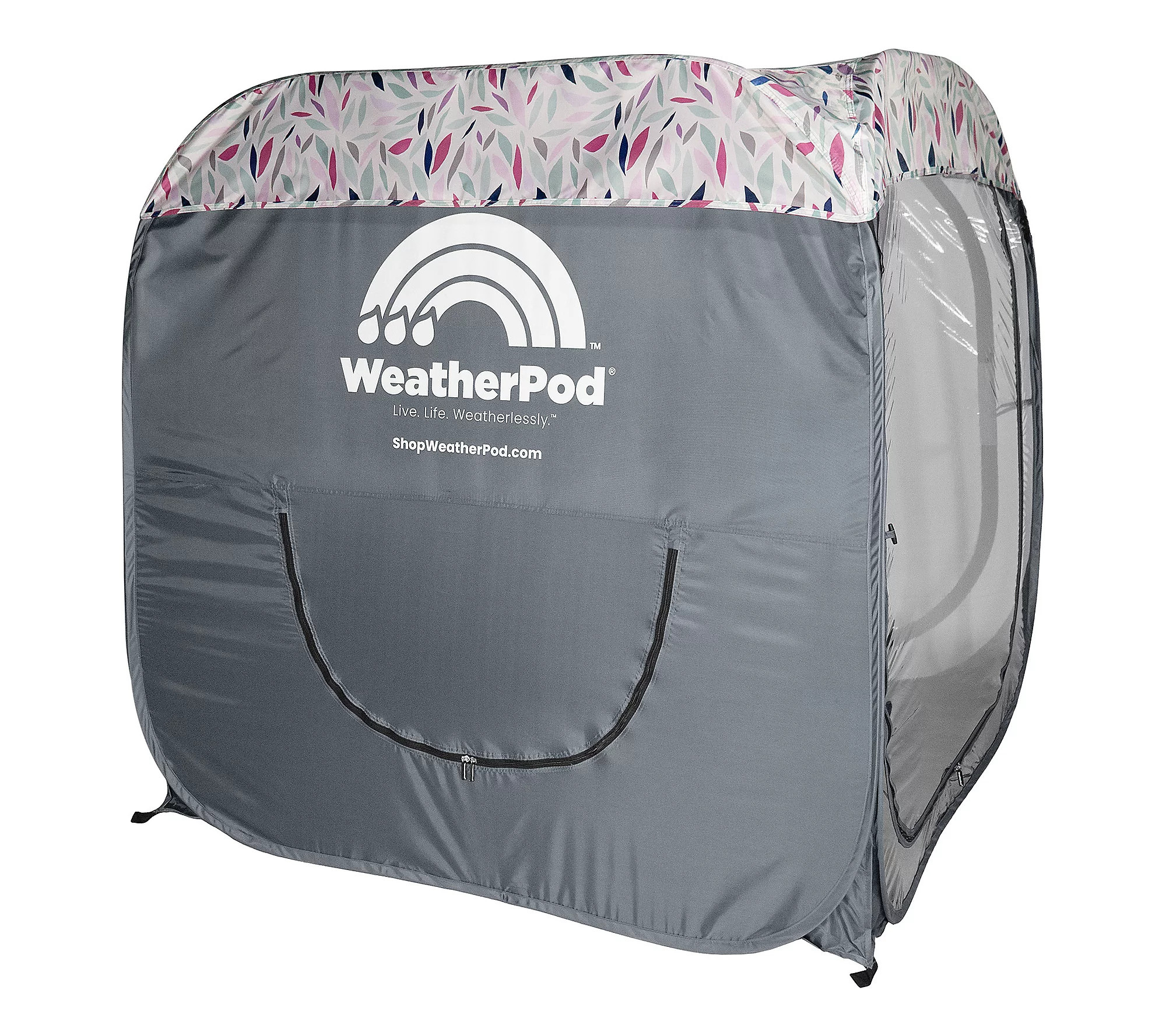 WeatherPod Megapod 2-Person Pop-up Pod w/ Patterned Roof | QVC