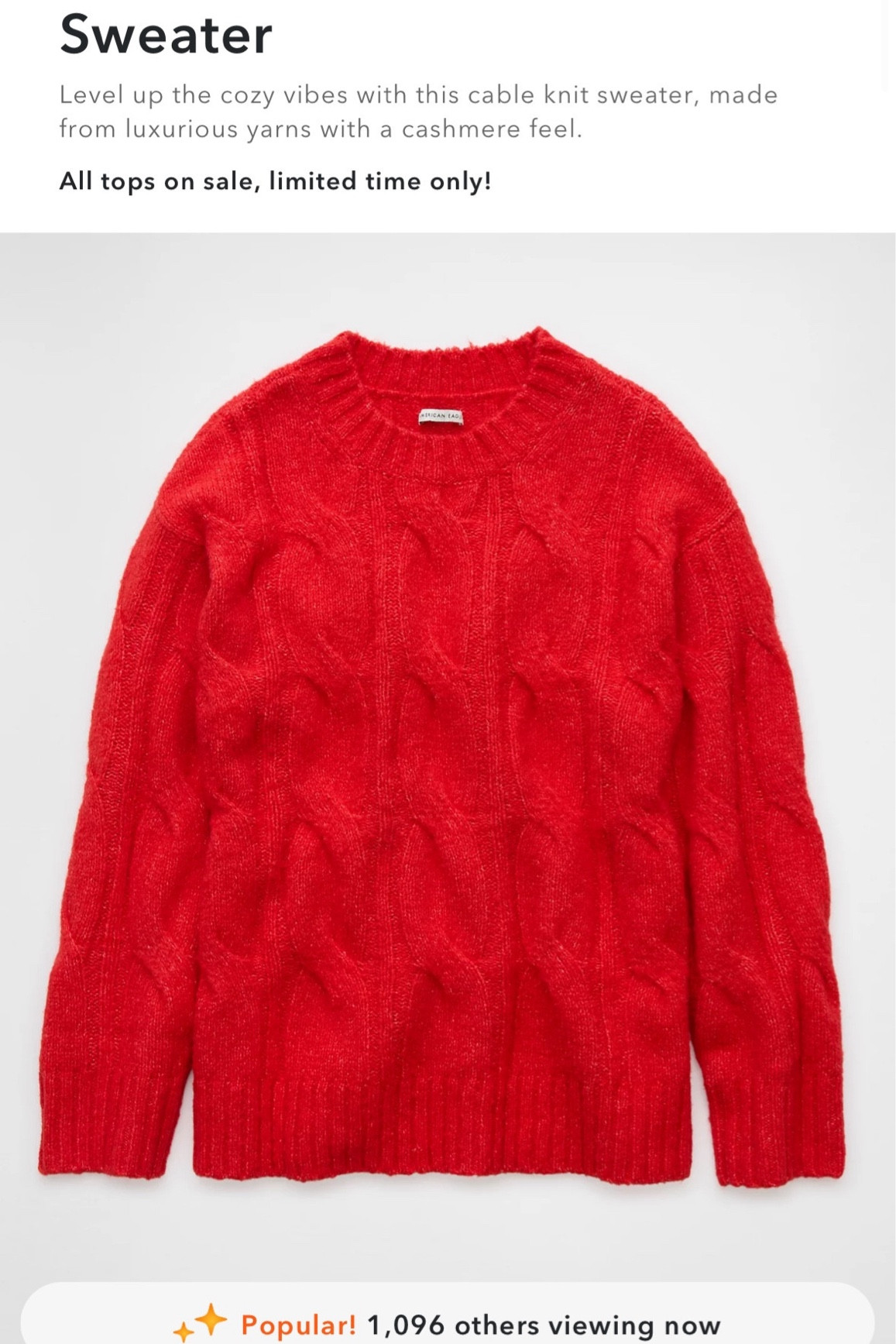 Red Christmas sweater 


#LTKHoliday #LTKSeasonal #LTKGiftGuide