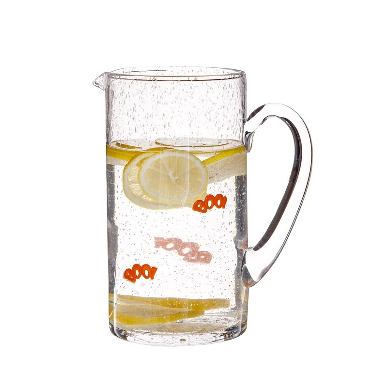 Way to Celebrate Halloween Boo Charm Bubble Glass Pitcher | Walmart (US)