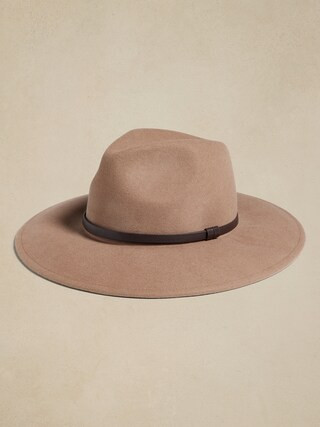 Simple Trim Wool-Felt Fedora | Banana Republic Factory