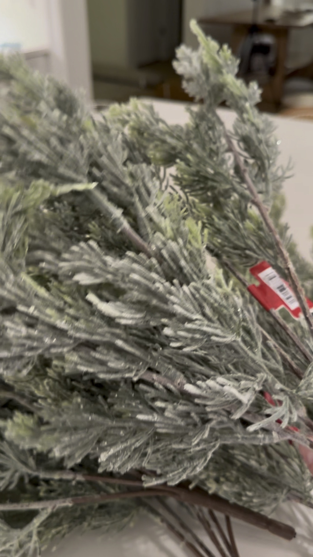 The nicest light colored greenery with a sparkly snow touch to it. I got seven to fill a large pot. they’re on sale at Michaels for under $8!



#LTKSeasonal #LTKsalealert #LTKhome