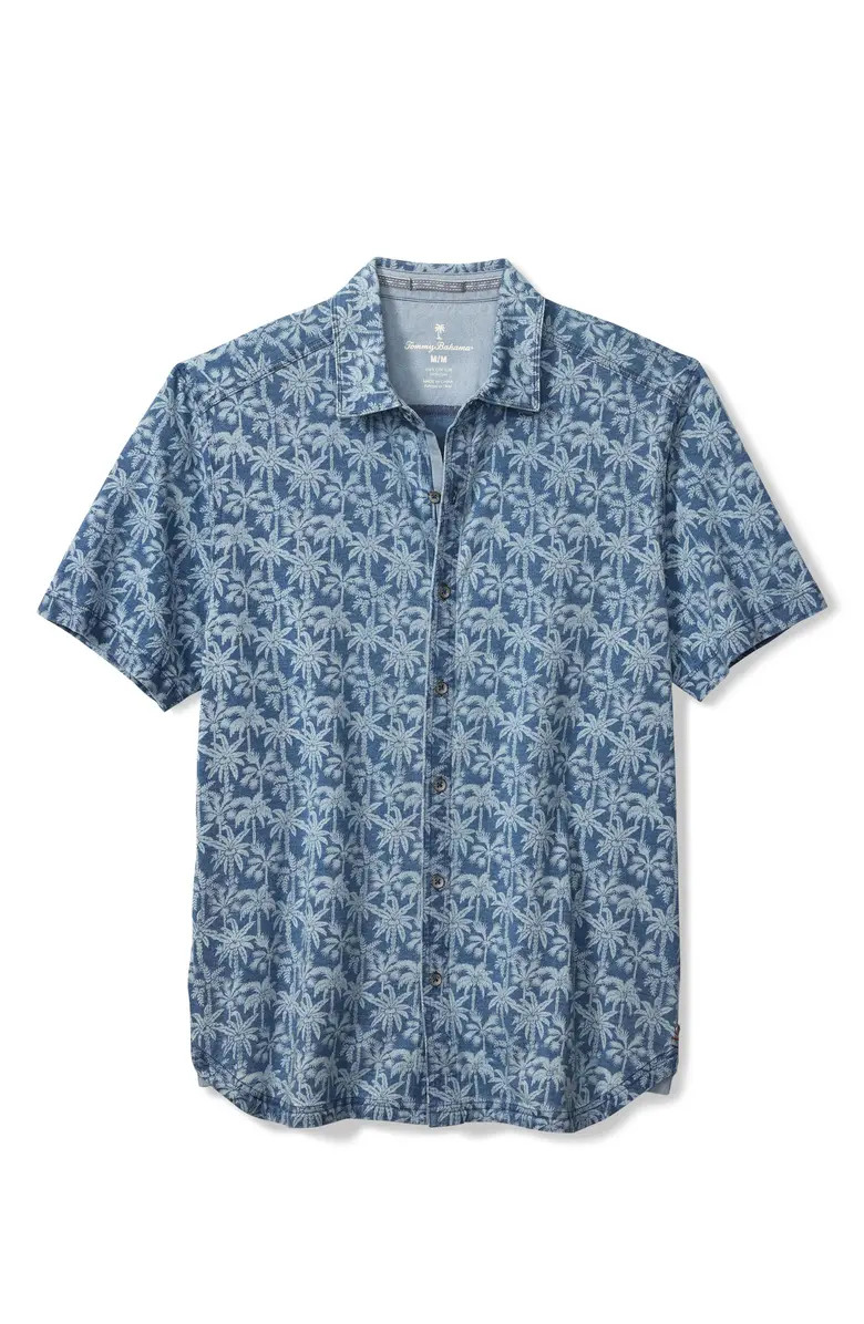 Tommy Bahama Palm Grotto Print Cotton Camp Shirt | Nordstrom | Nordstrom