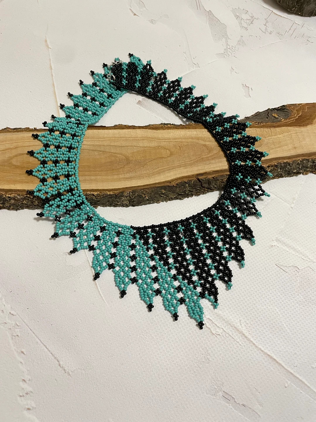 Black With Turquoise Beaded Collar Ruth Bader Ginsburg Dissent - Etsy | Etsy (US)