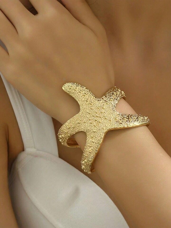1pc Fashionable Vintage Starfish Design Bracelet, Suitable For Women To Wear For Daily Beach Trip | SHEIN
