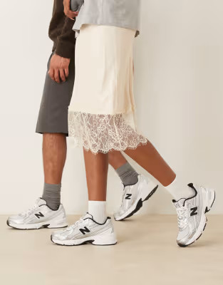 New Balance 740 trainers in white and silver | ASOS (Global)