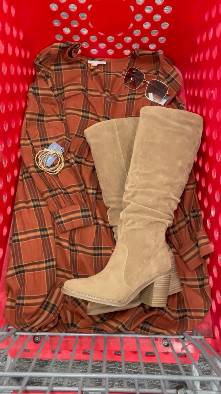 Fall outfit idea Target Style. For those looking for the boots in other colors I’ve found some! 

#LTKfindsunder50 #LTKstyletip #LTKshoecrush