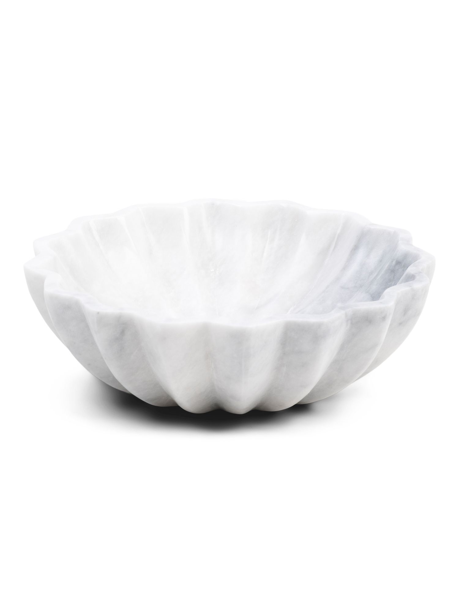 10in Marble Fluted Bowl | TJ Maxx